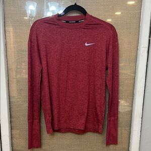 Nike Red Long Sleeve Running  Shirt